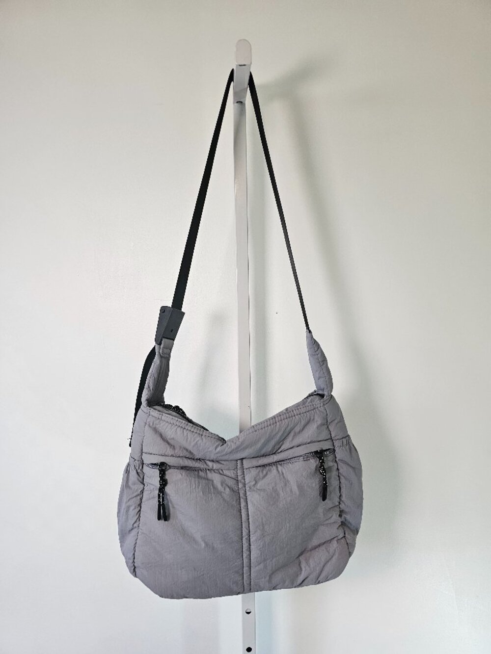 Unbranded Bag Gray Puffer Casual Boho Utility Crossbody Shoulder